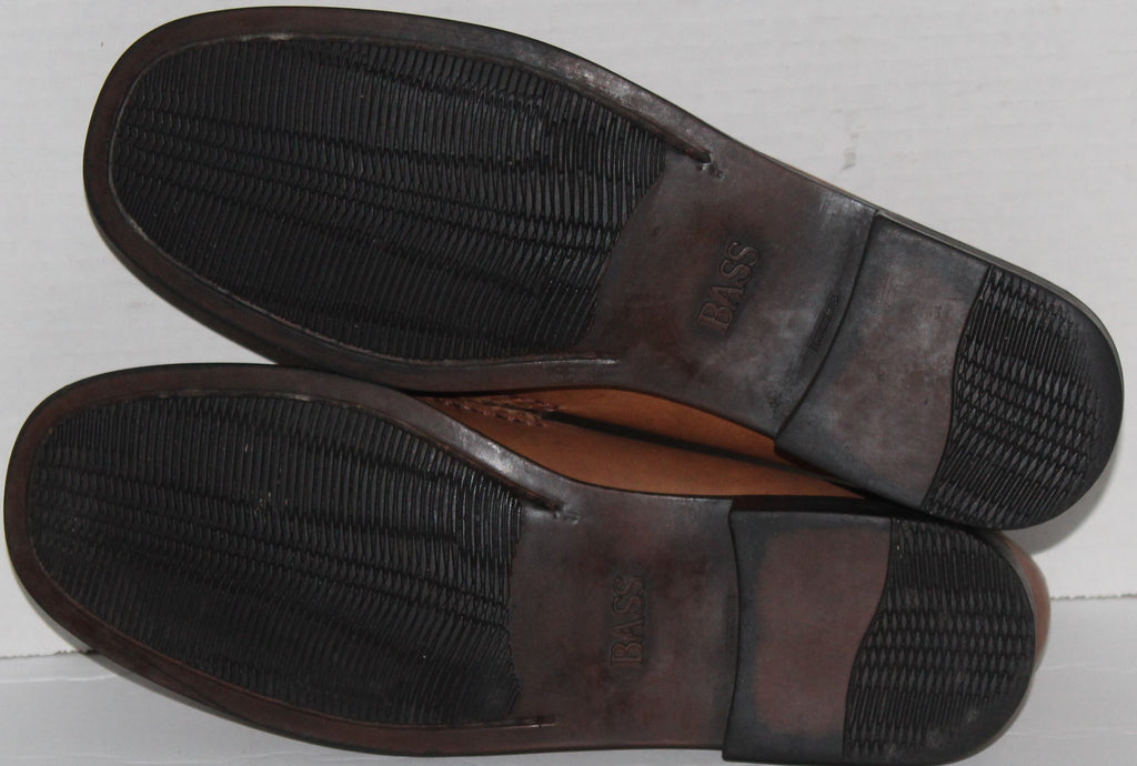 Men Leather Loafers "BASS" Weejuns Size 10M Brown