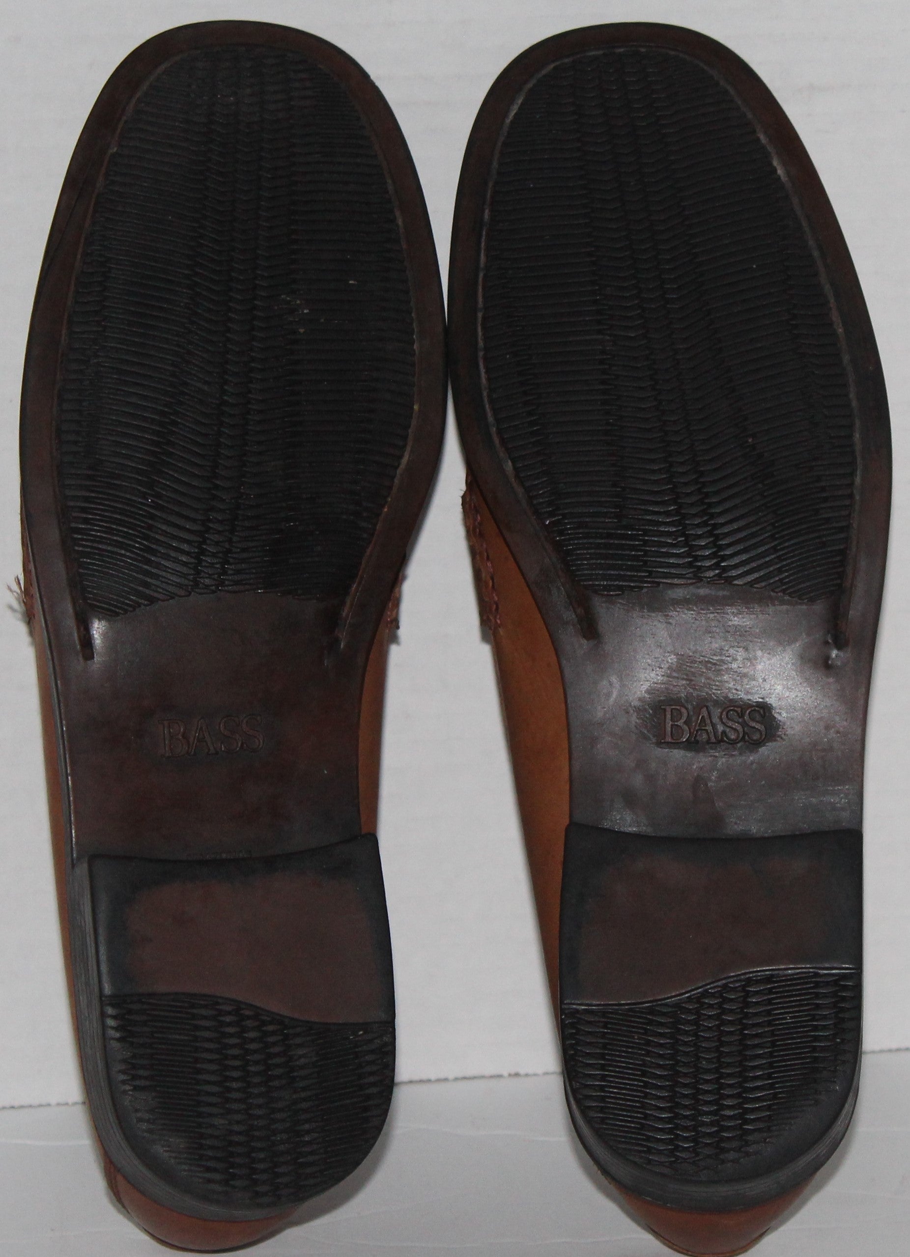 Men Leather Loafers "BASS" Weejuns Size 10M Brown