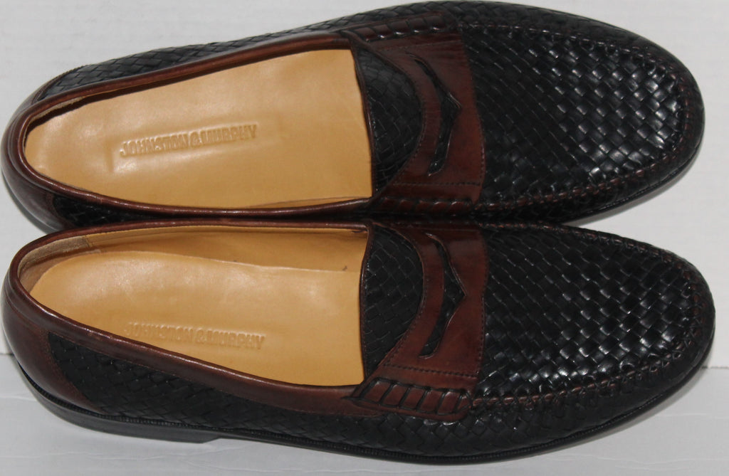 Men Leather  Loafers "JOHNSTON&MURPHY Size 11M Black/Brown
