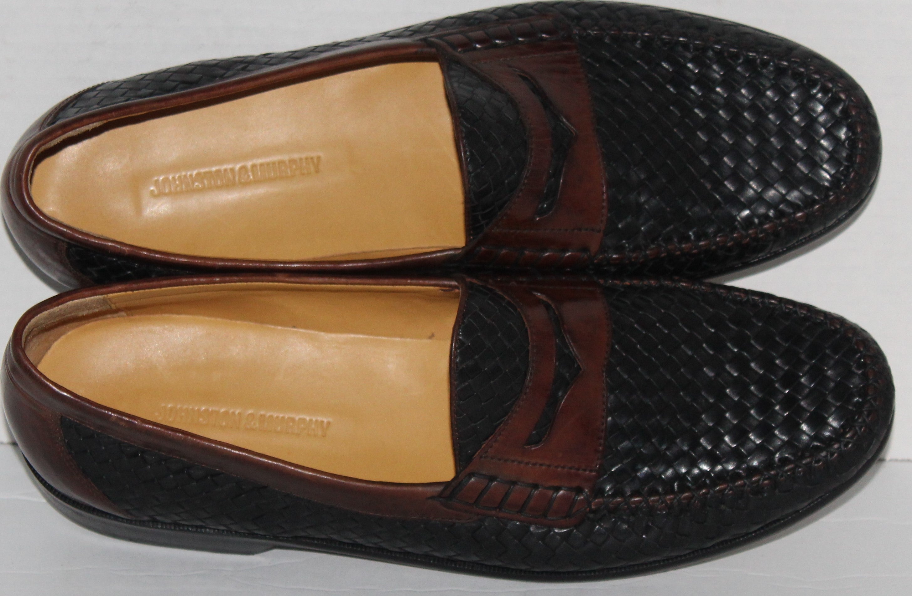Men Leather  Loafers "JOHNSTON&MURPHY Size 11M Black/Brown