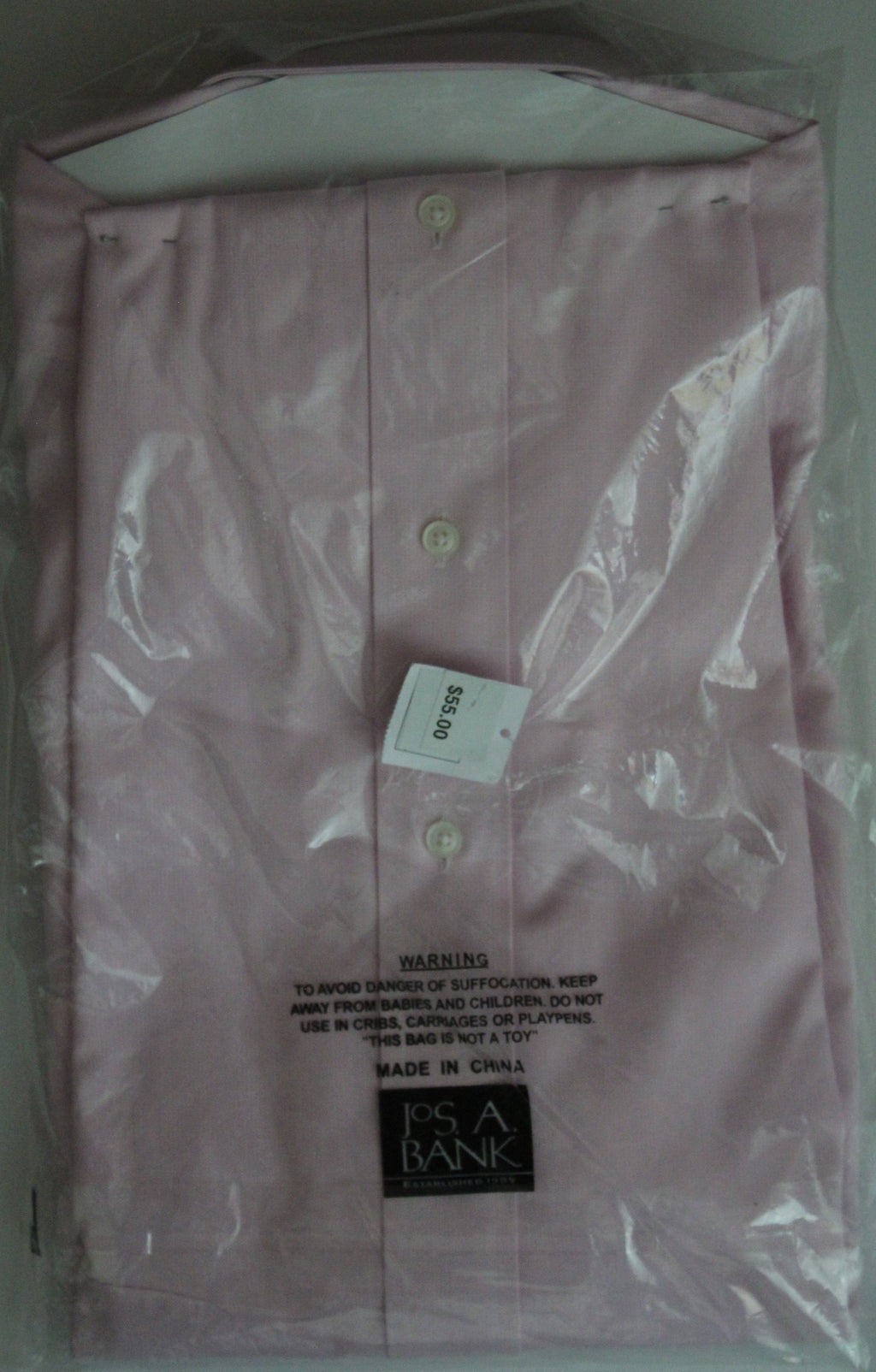 Men Dress Shirt "JoS.A.BANK" Size 16.5-36 Pink NIB