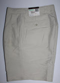 Men Golf Shorts "TASSO ELLA" Size 34 Biege Pleated NWT