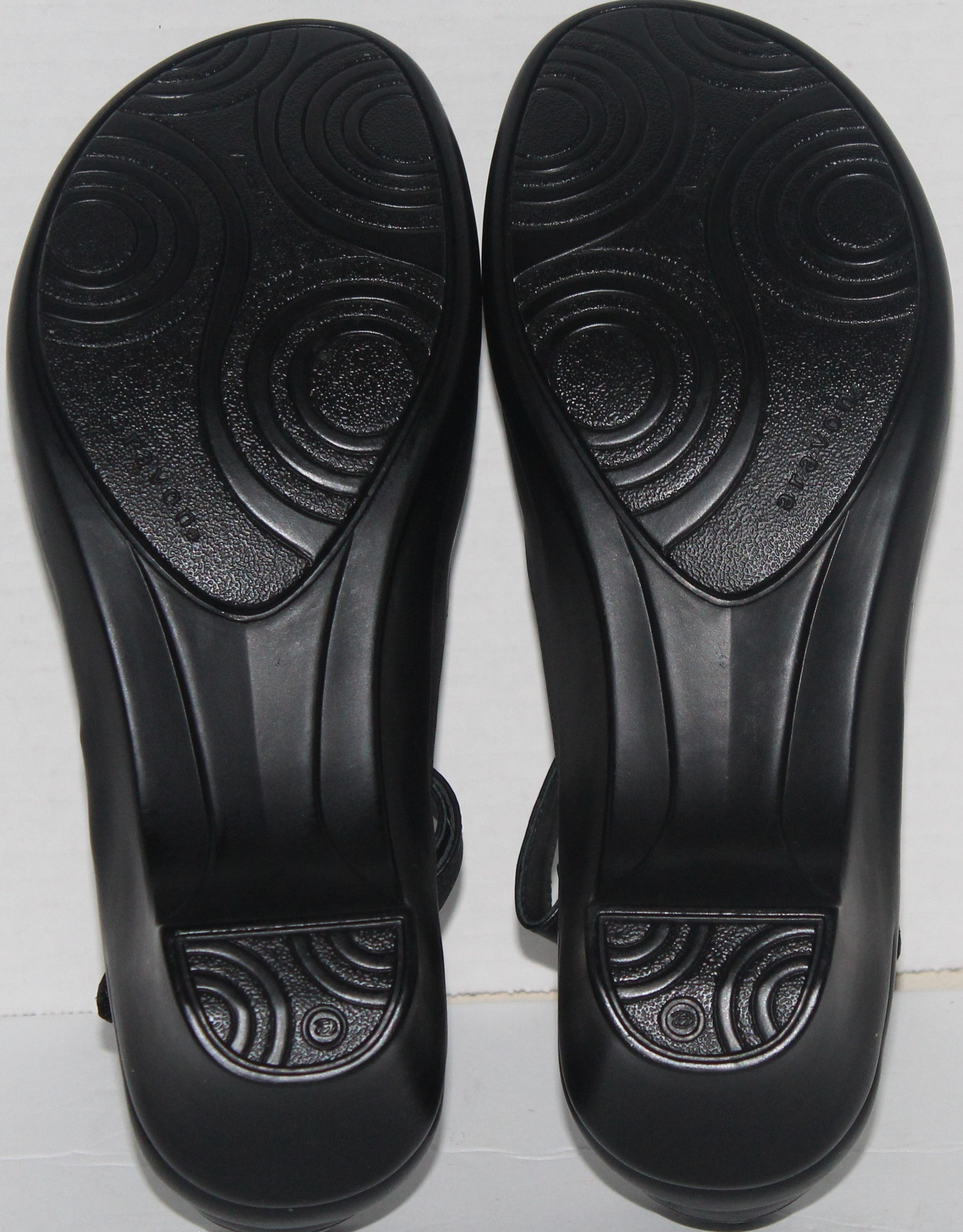Women Shoes "ARAVON"Loafers Size 9.5AA Black Leather NEW