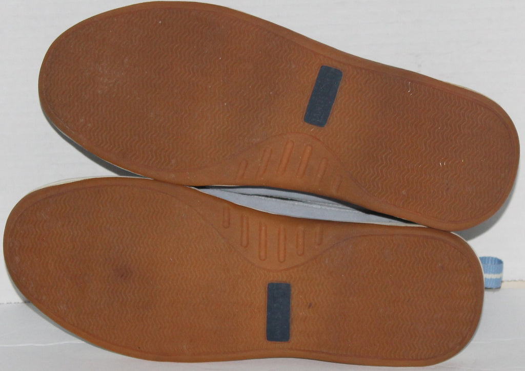 Women Shoes "LANDS' END" Loafers Size 9B Blue Leather