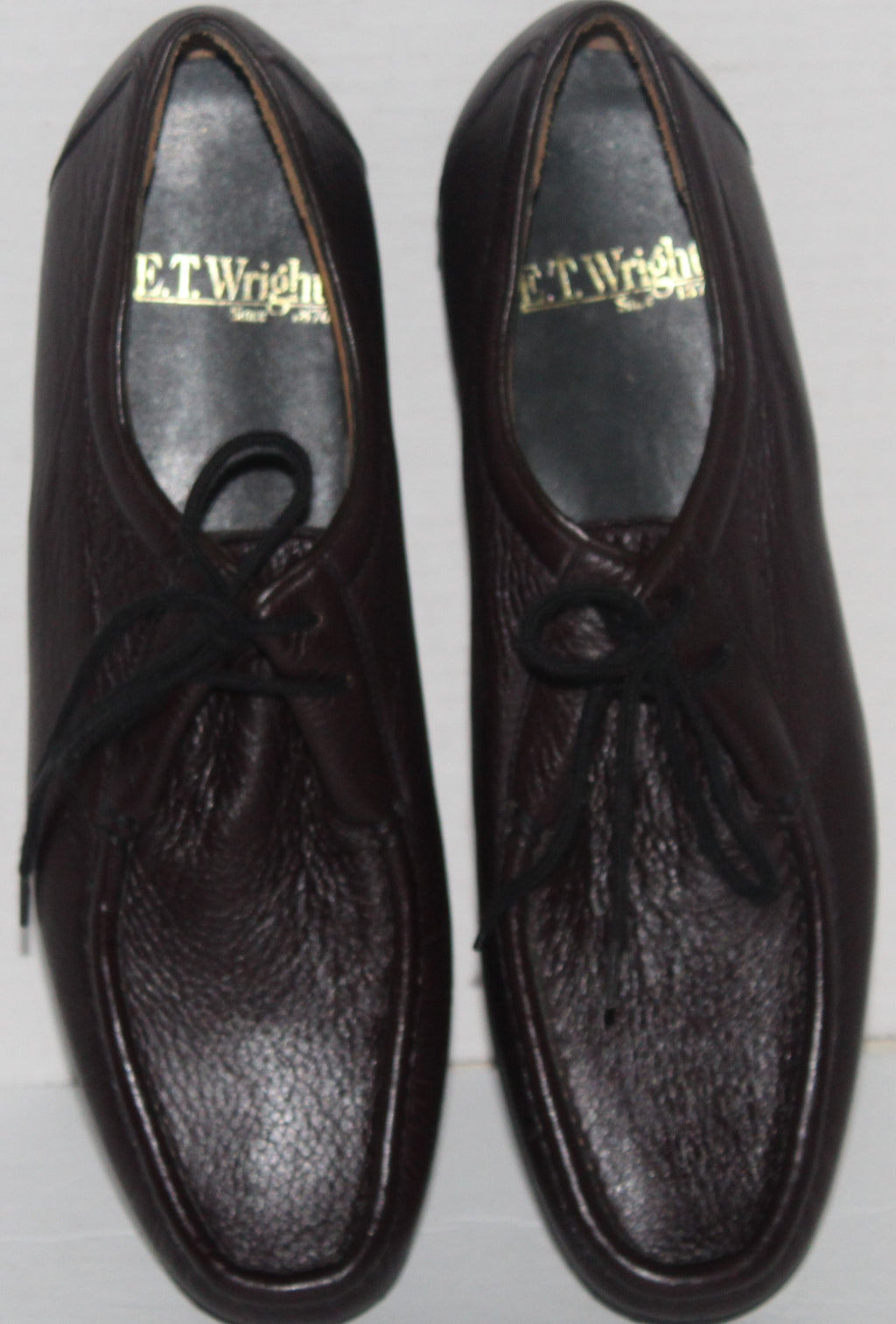 Women Leather Oxfords "E.T.WRIGHT" Size 9.5 AAA Brown NEW