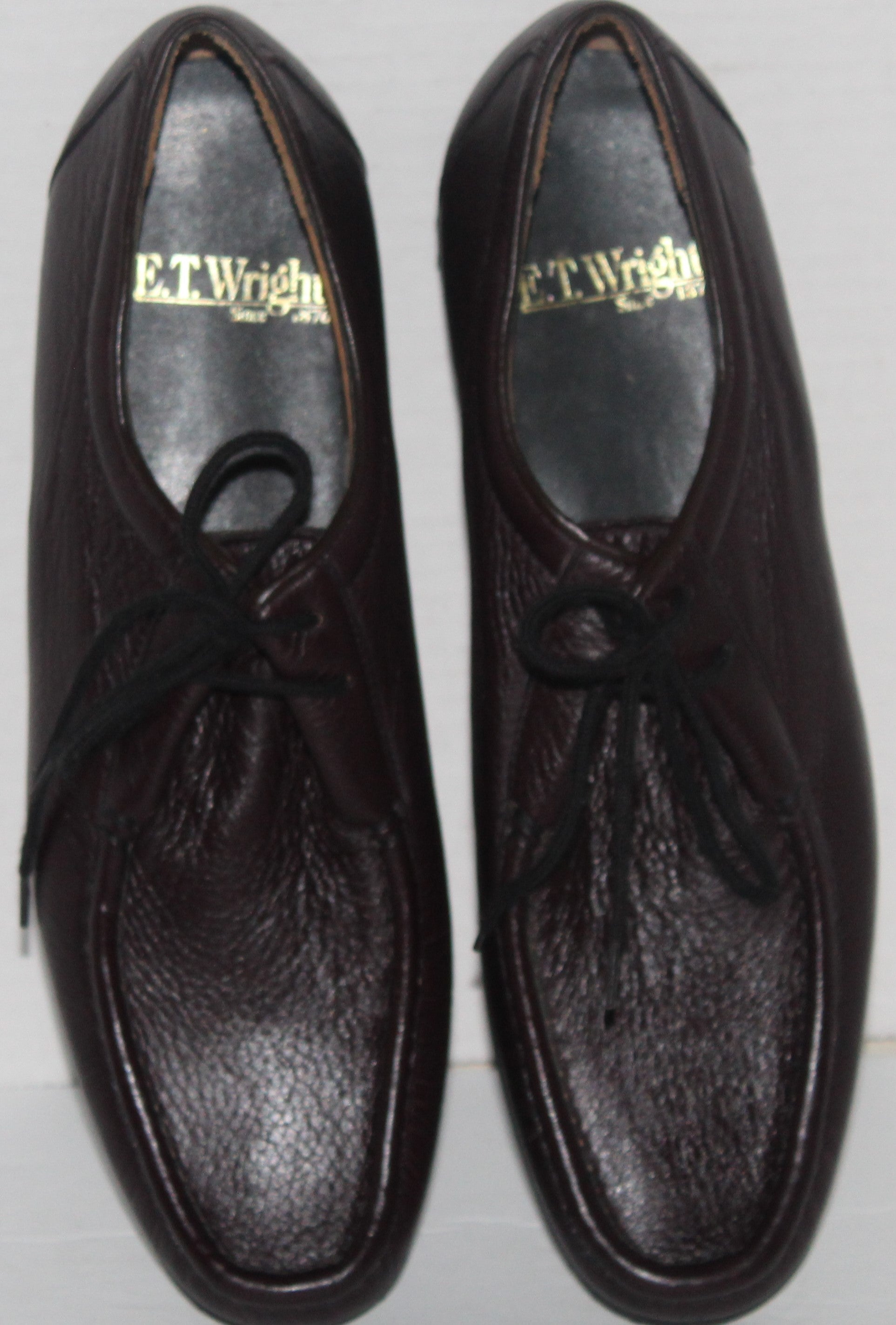 Women Leather Oxfords "E.T.WRIGHT" Size 9.5 AAA Brown NEW